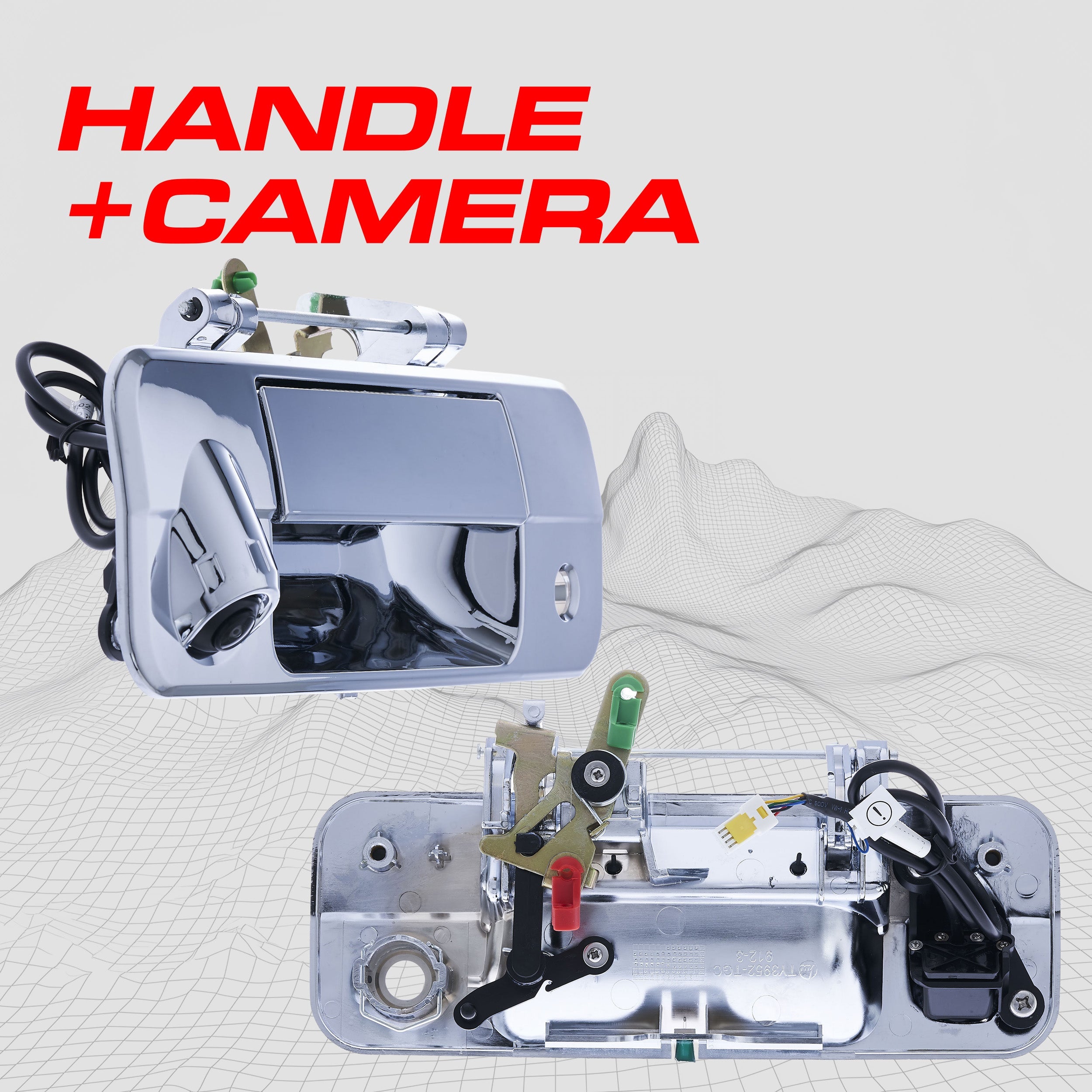 Toyota Tundra (2007-2013) Chrome Replacement Tailgate Handle with Backup Camera