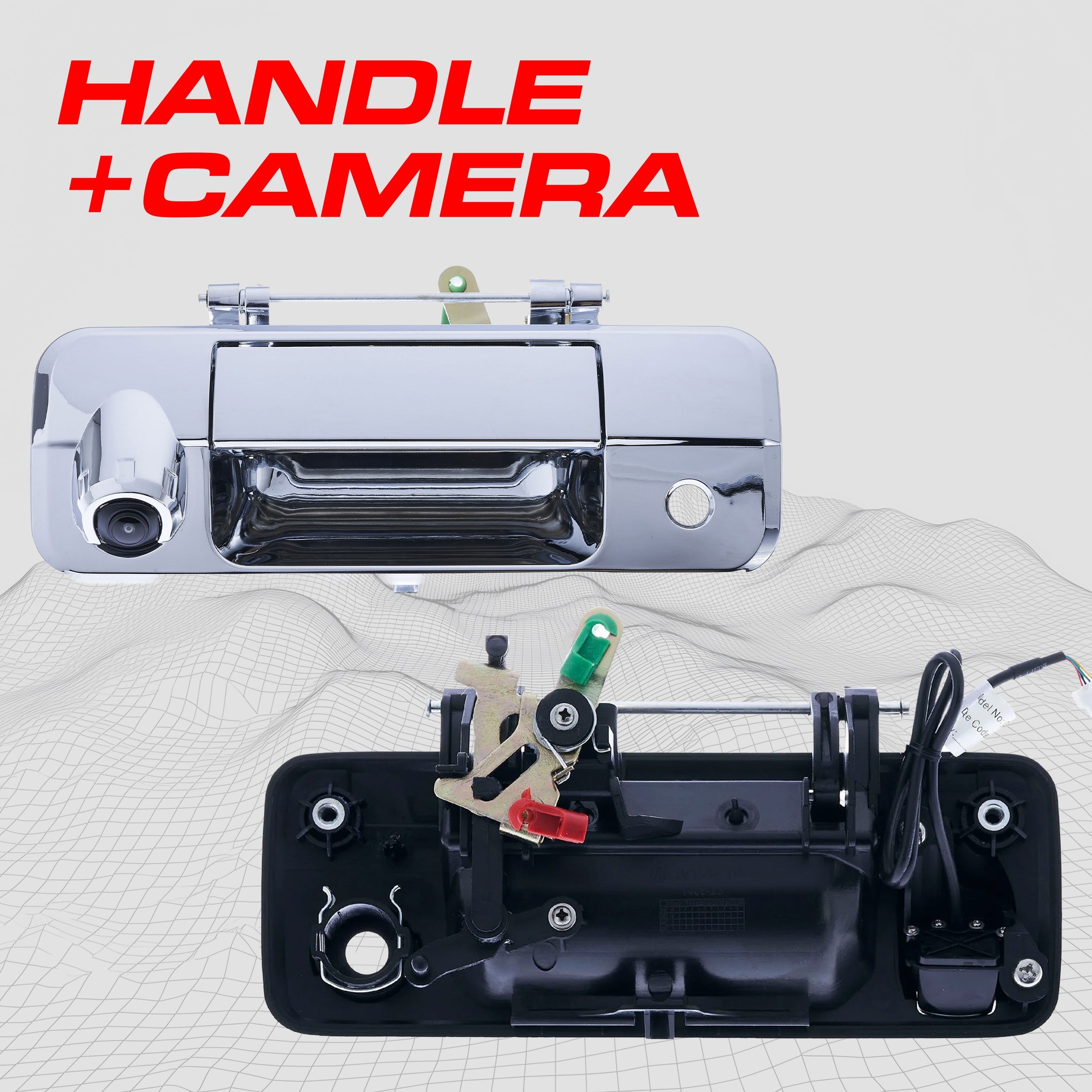 Toyota Tacoma (2016-2024) Chrome Replacement Tailgate Handle with Backup Camera