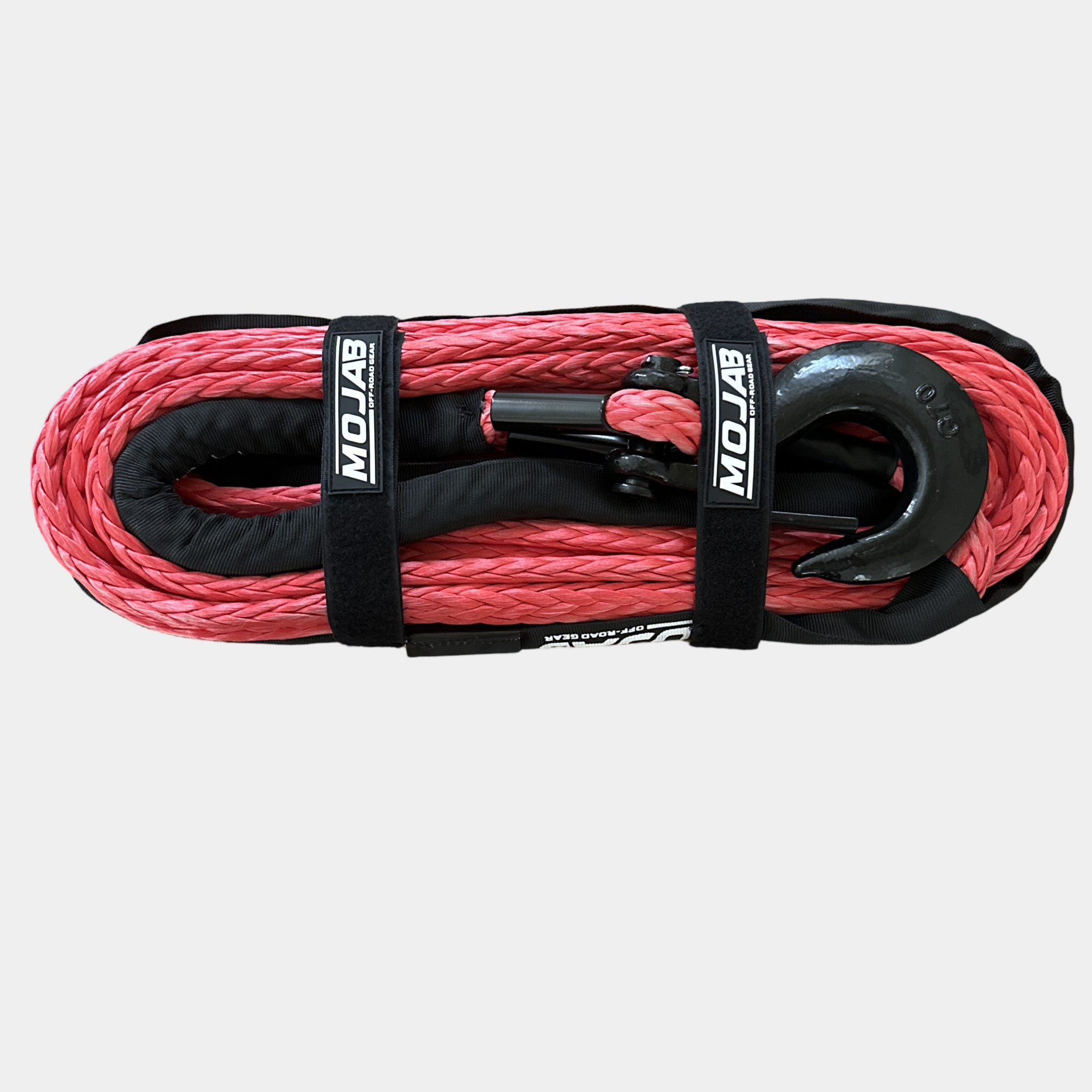 1/2'' x 78' Synthetic Winch Rope with Removable Forged Winch Hook