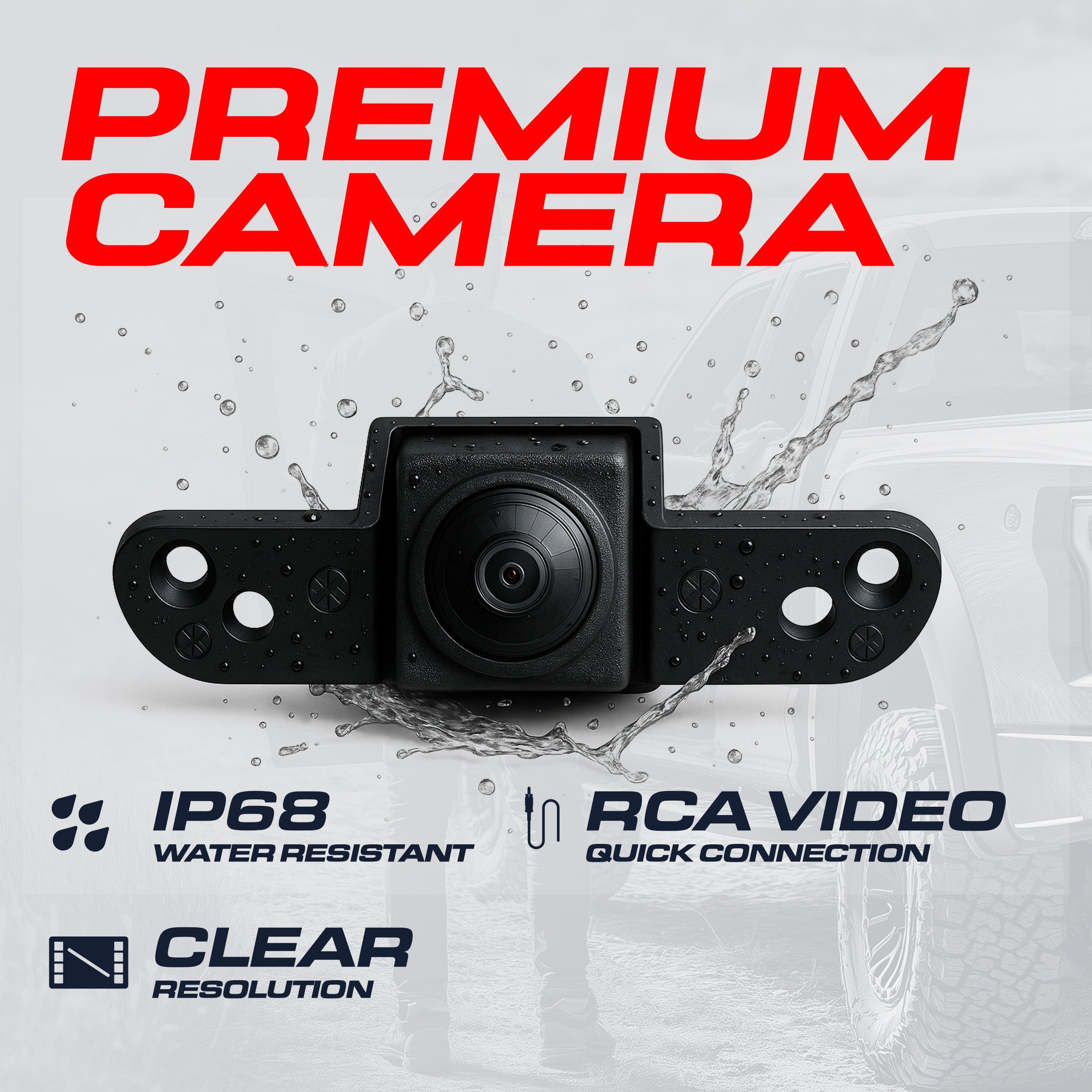 Chevrolet Silverado / GMC Sierra (2007-2014) Black Replacement Tailgate Handle with Backup Camera