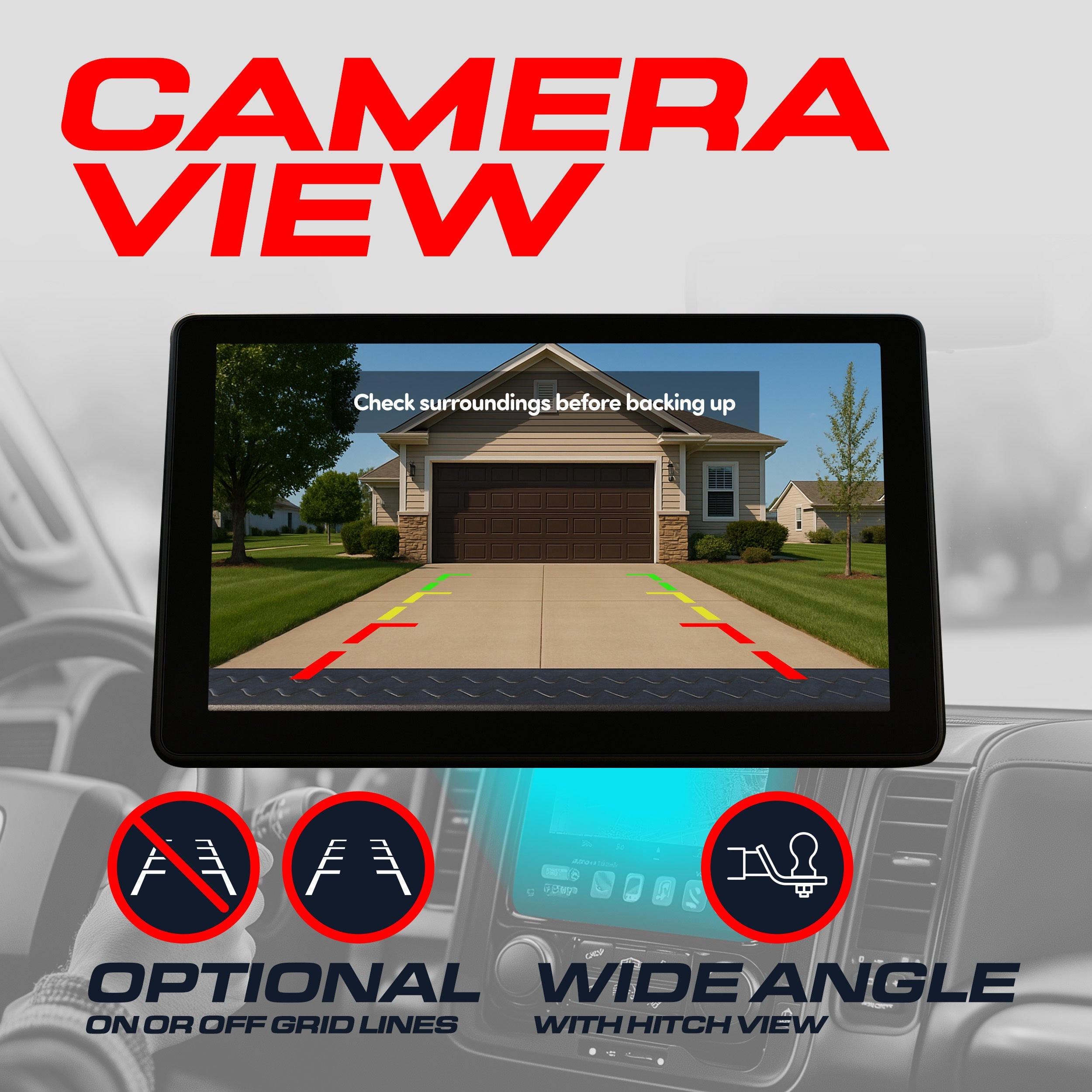 Chevrolet Silverado/GMC Sierra (1999-2006) Chrome Replacement Tailgate Bezel with Backup Camera