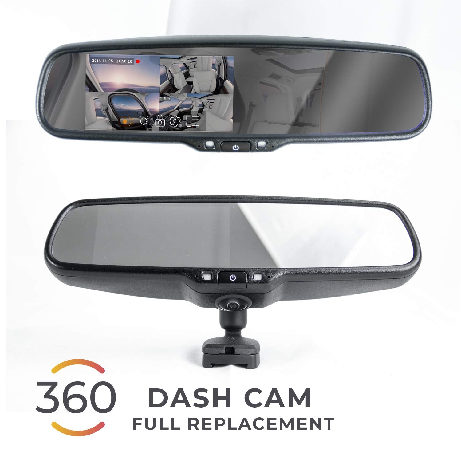 Master Tailgaters OEM Rear View Mirror with Ultra Bright 4.5