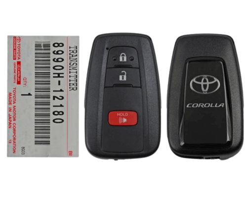 2019 - 2022 Toyota Corolla Hatchback 3 Button Smart Keyless Entry Transmitter P/N: 8990H-12180 - Emergency Key Included - HYQ14FBN
