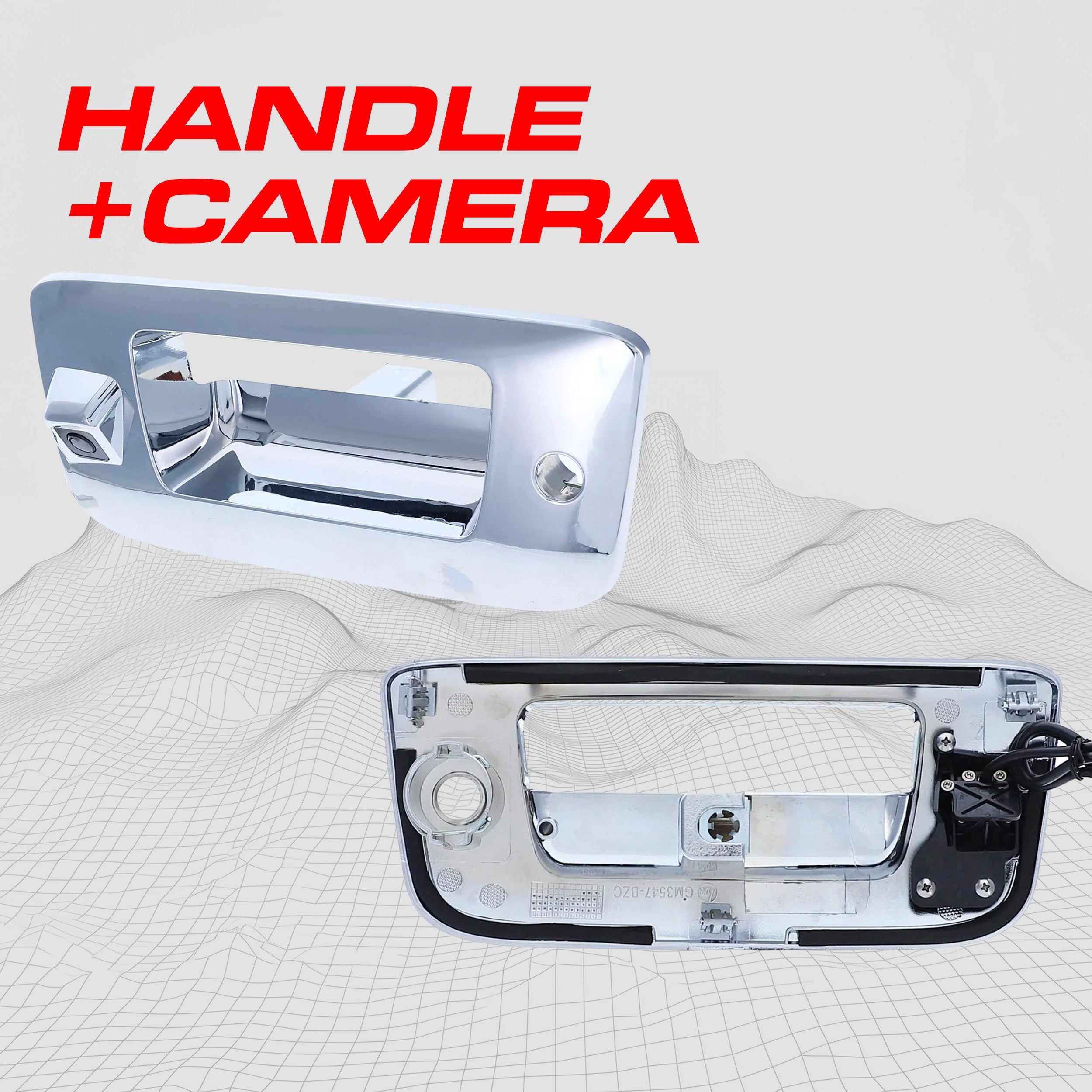 Chevrolet Silverado / GMC Sierra (2007-2014) Chrome Replacement Tailgate Handle with Backup Camera