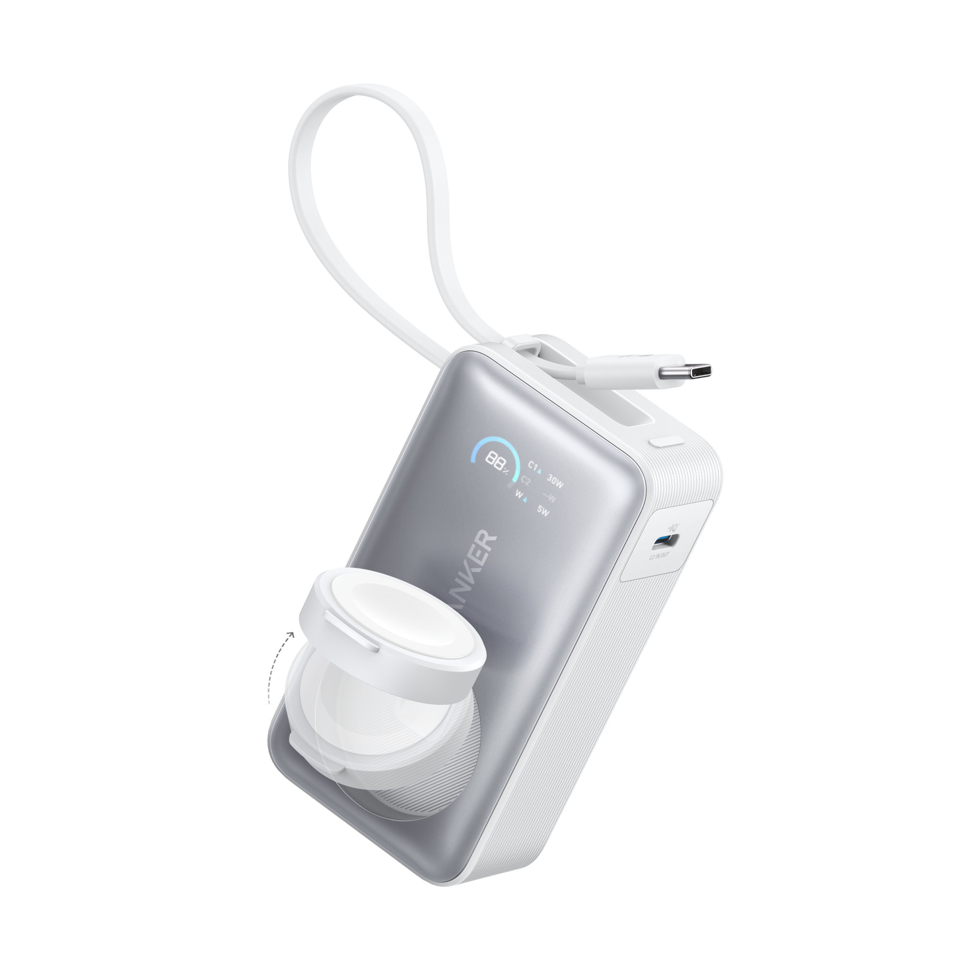 Anker MagGo Power Bank (10K, 35W, For Apple Watch)