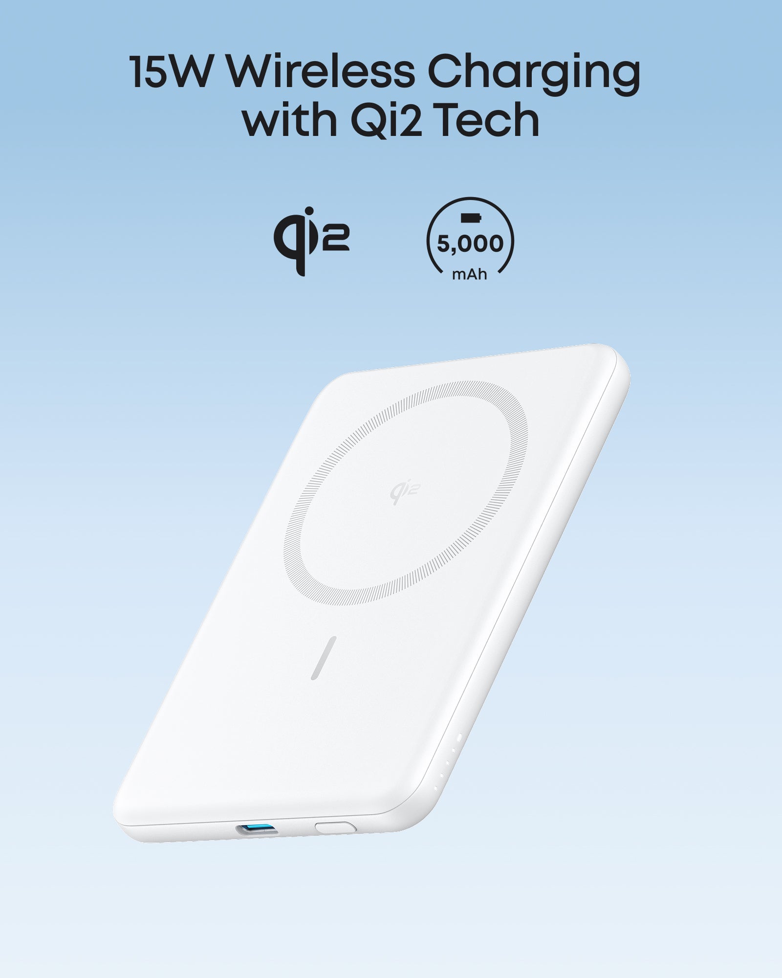 Anker Nano Power Bank (5K, MagGo, Slim)