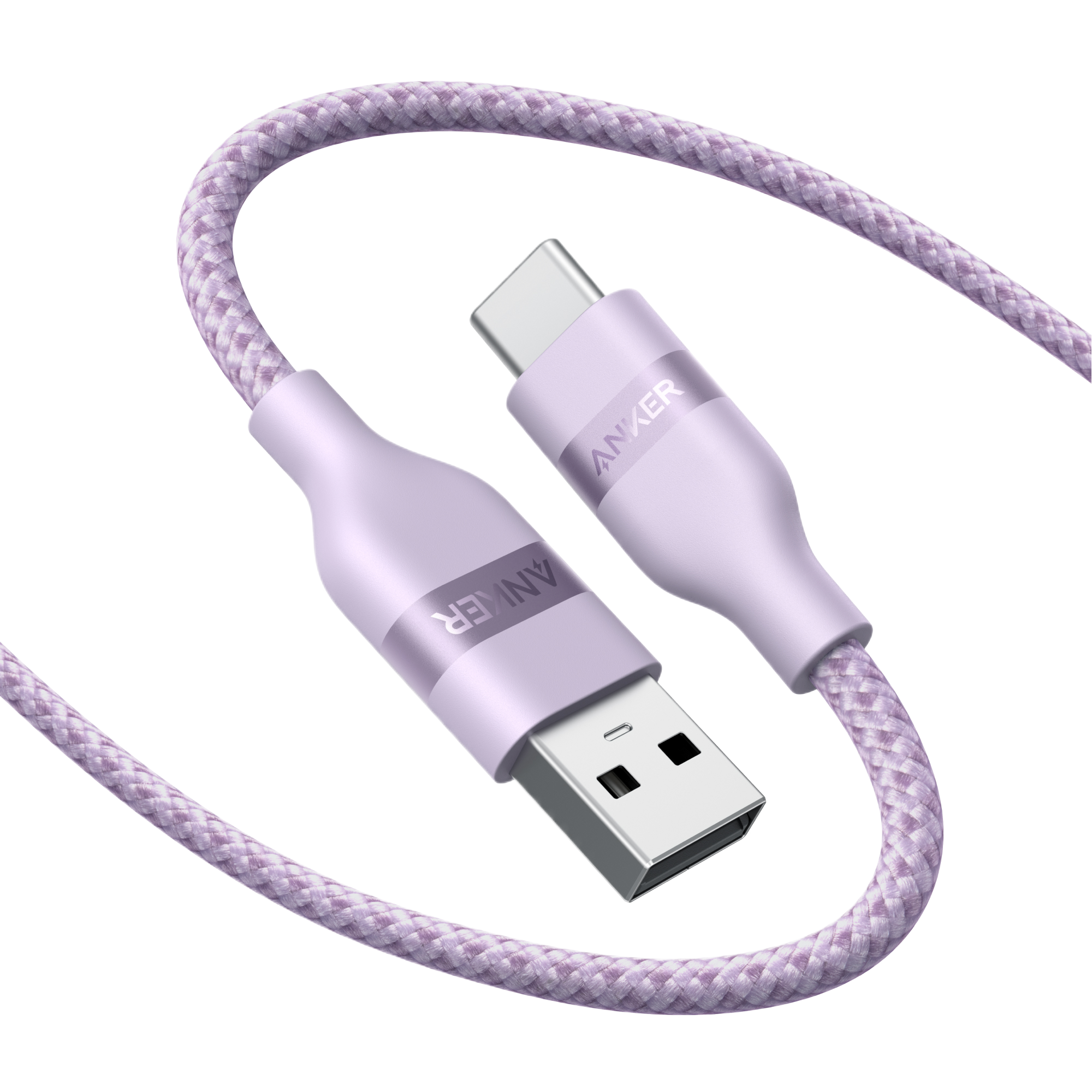 Anker USB-A to USB-C Cable (3 ft/6 ft, Upcycled-Braided)