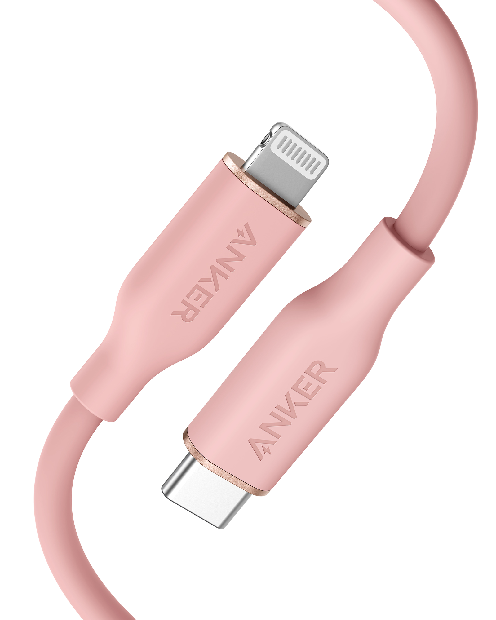 Anker <b>641</b> USB-C to Lightning Cable (Flow, 3 ft Silicone)