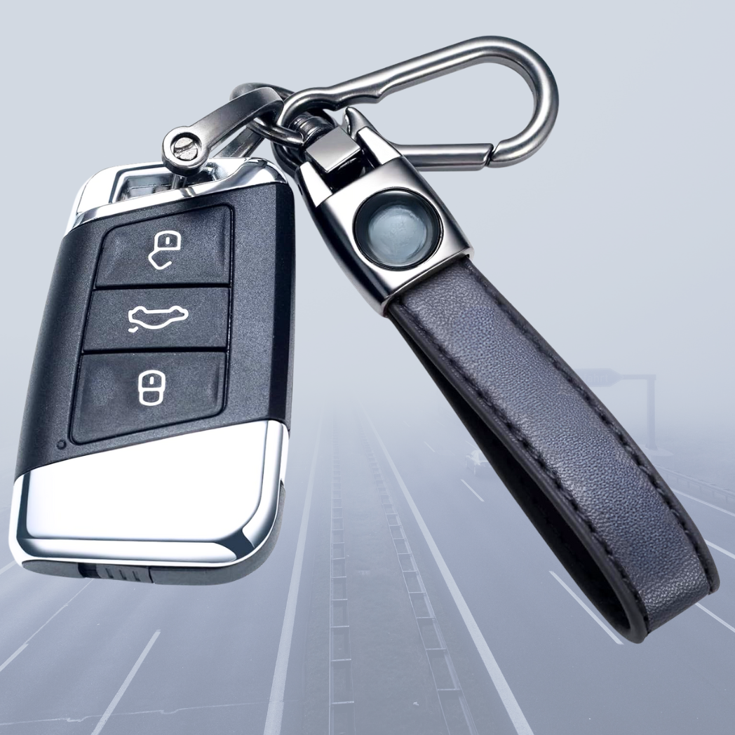 Toyota Style Custom Leather Car Brand Keychain with Anti-Lost D-Ring – Stylish Vehicle Brand Accessory