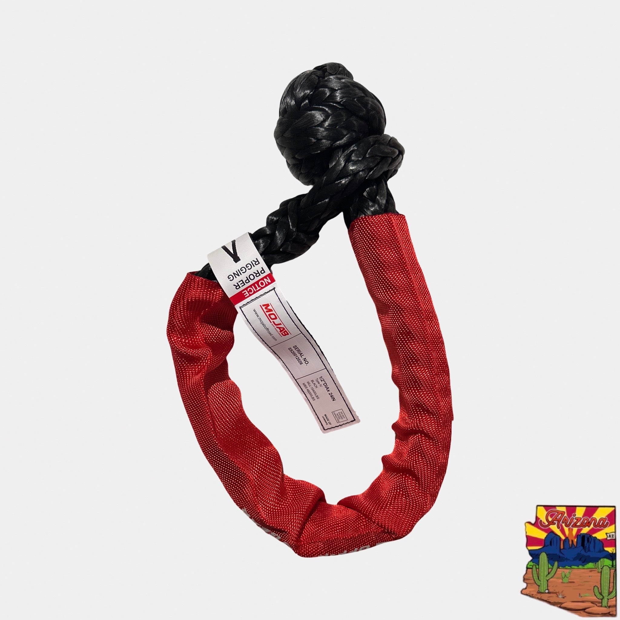 Soft Shackle 1/2'' x 22'' with sleeve and bag (Single Shackle) (Lifetime Warranty)