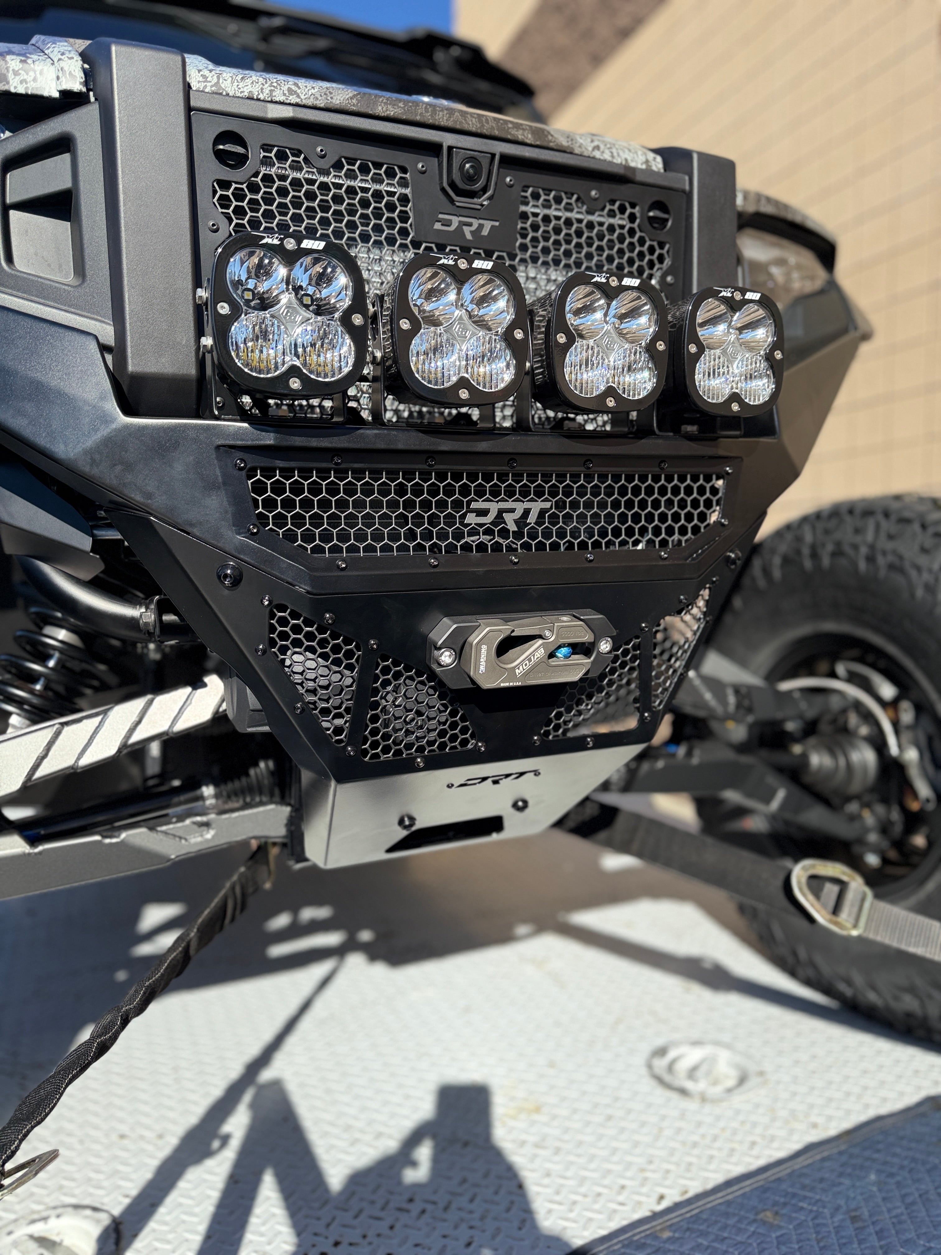 Side By Side / UTV Aluminum Recessed Winch Shackle with Fairlead Kit, closed latch (LIFE TIME WARRANTY*)