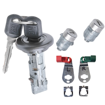 GM Chevrolet GMC Cadillac Ignition and Door Lock Set Replacement Strattec P/N: 7012945 Coded.