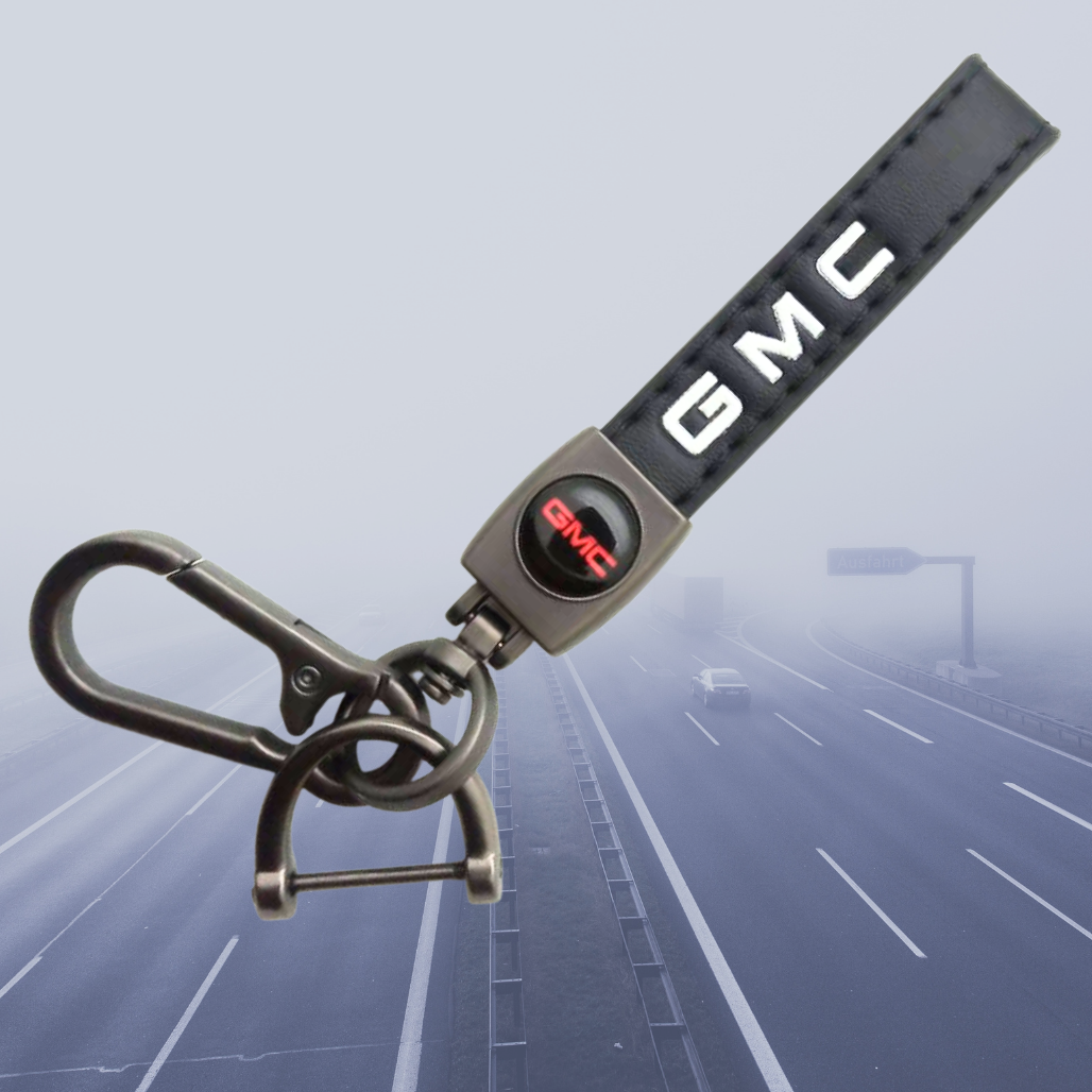 Custom Leather Car Brand Keychain with Anti-Lost D-Ring – Sleek Auto Accessory for Men & Women