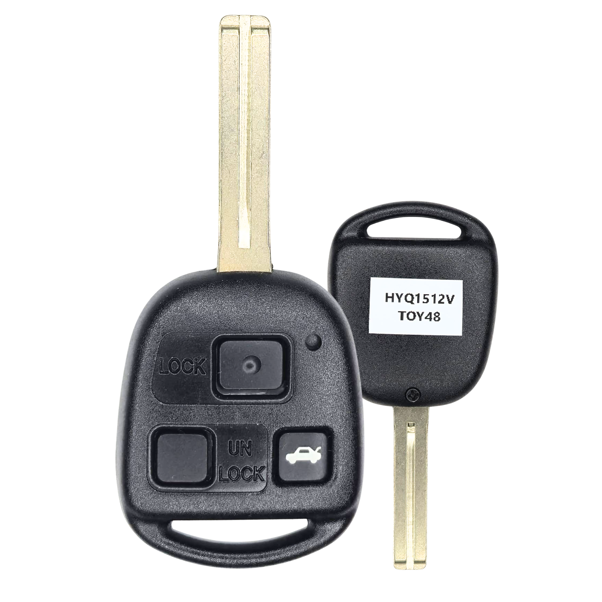 Lexus 3 Button Remote Head Key HYQ1512V 315 MHz  with (XT27A Cloning) Chip ID 4C