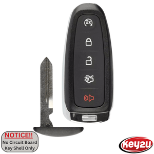 Ford Smart Key Shell for 2011-2019 Escape, Focus, C-Max, Flex, Fit to P/N:164-R8094 and FCC ID:M3N5WY8609. (key2u)