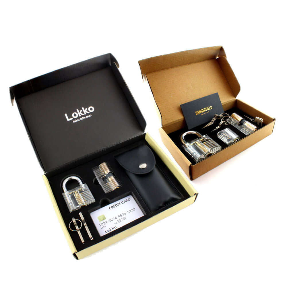 Lock Pick Set - Ideal for Beginners: Lock Picks by LOKKO, Practice Locks, Covert Kit + How-to Guide