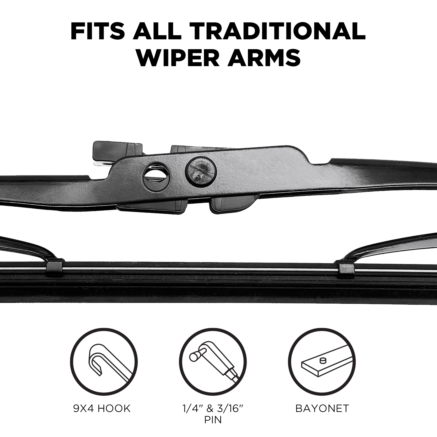 1972 Ford Courier Windshield Wiper Blades - 13