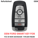 2018-2022 OEM Ford Expedition Explorer Escape Smart Key Fob Replacement Refurbished FCC ID:M3N-A2C931426 P/N:164-R8198 (902 MHz)