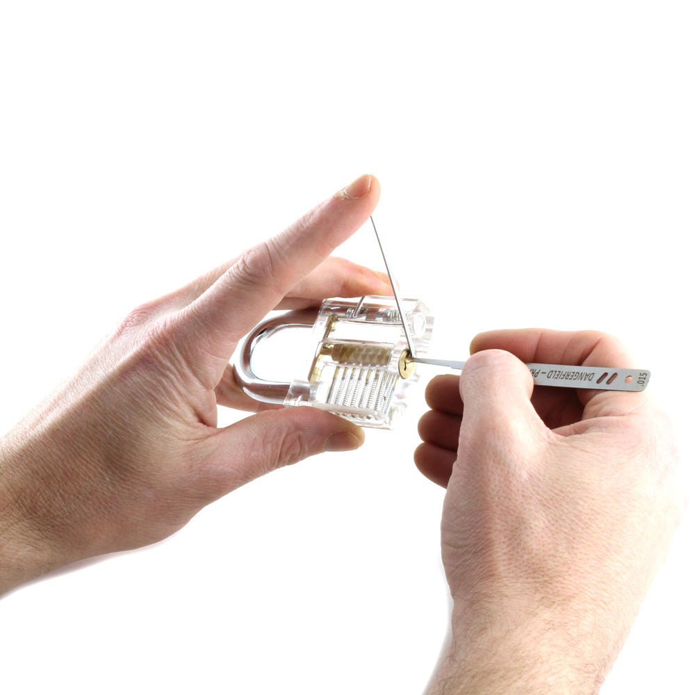 Clear Practice Lock - Training Padlock Ideal for understanding lock mechanisms & education