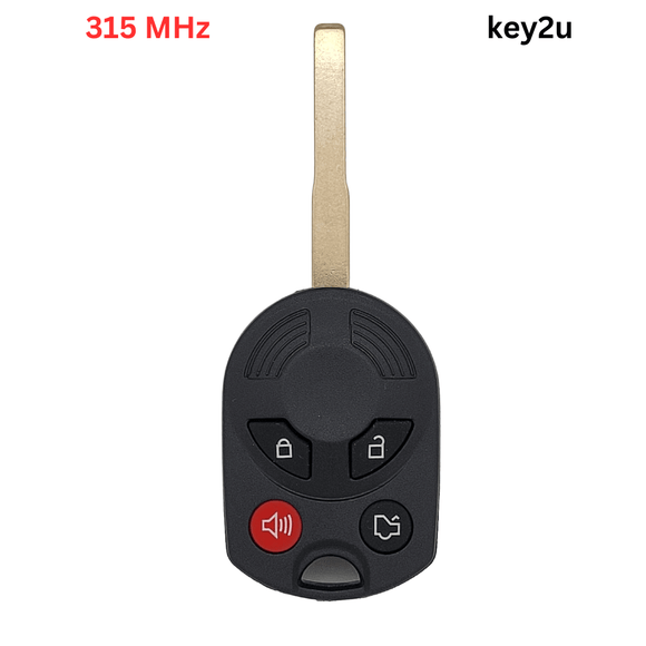 High Security Remote Head Key Fob Replacement 4Button Compatible with Ford Focus 2012 2013 2014 2015 2016 2017 2018 2019 C-MAX Escape Fiesta Transit Connect 164-R8046 / OUCD6000022