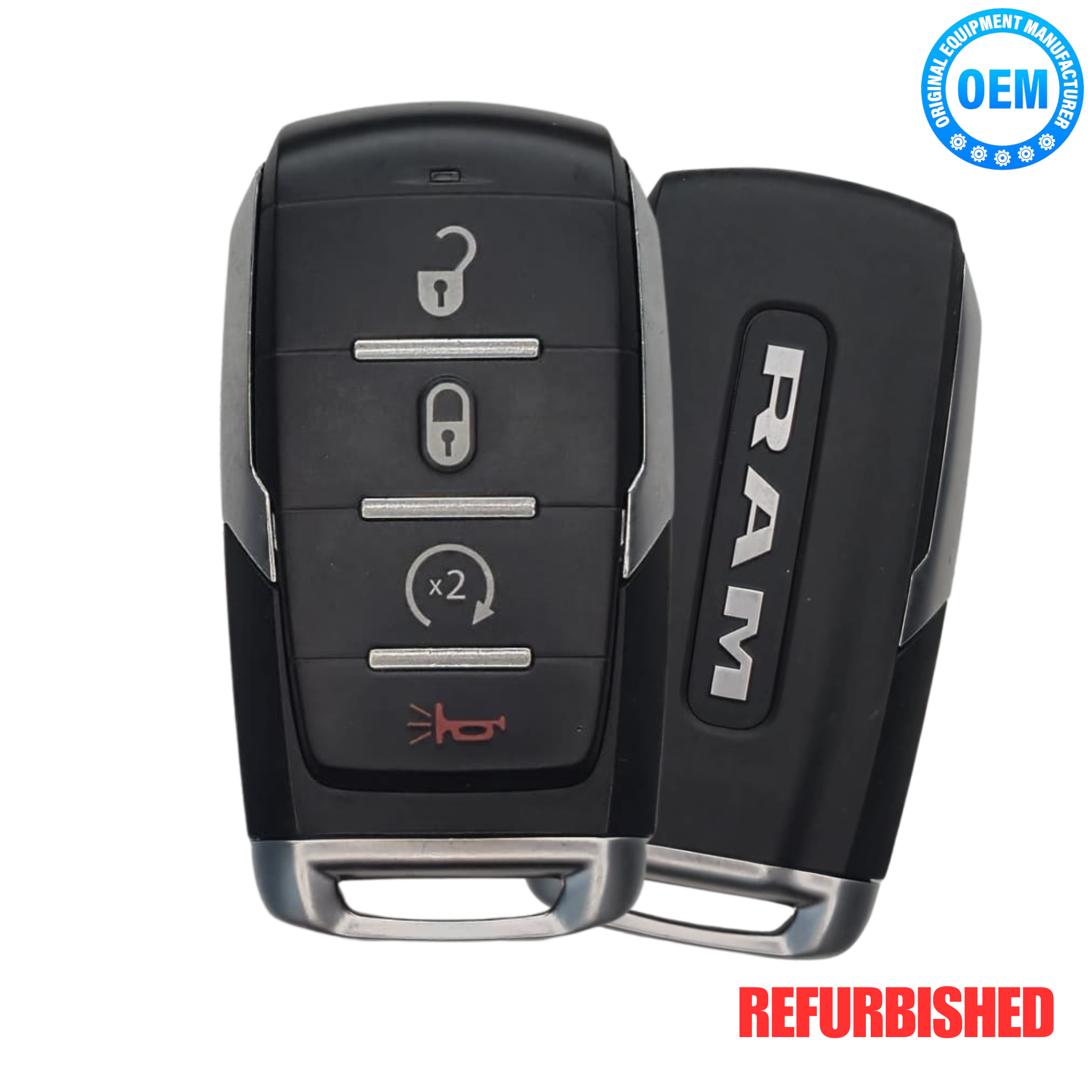 2019-2024 Ram Smart Key Fob 4-Button With Remote Start - FCC ID: OHT-4882056 - 433 MHz