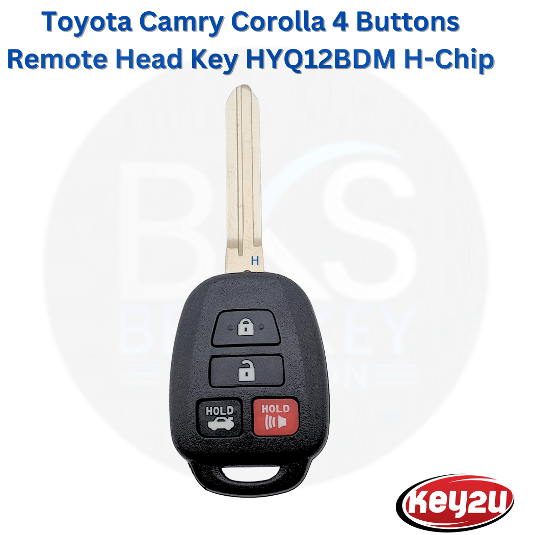 Extra-Partss Toyota Key Fob Replacement - Remote Car Key For Corolla 2014-2017 HYQ12BEL H Chip