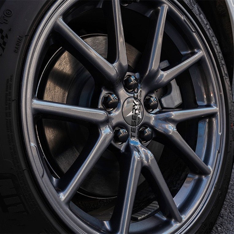 Wheel Center Cap Kit with Puller for Model 3/Y/S/X | 4 Hub Caps + 20 Lug Nut Covers