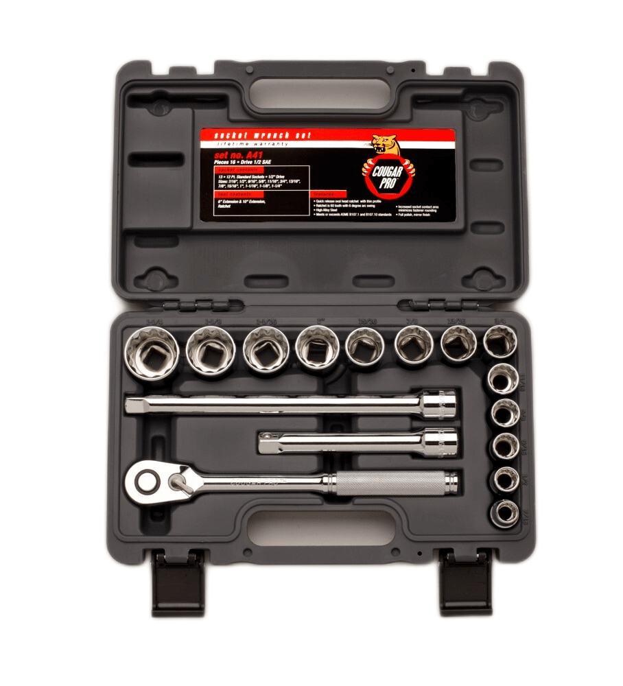 Cougar Pro Socket Wrench Set 1/2