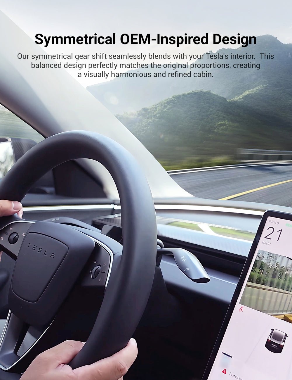 Gear Shift Stalks Heads Up Display for Model 3 Highland / Model Y Juniper | TESERY
