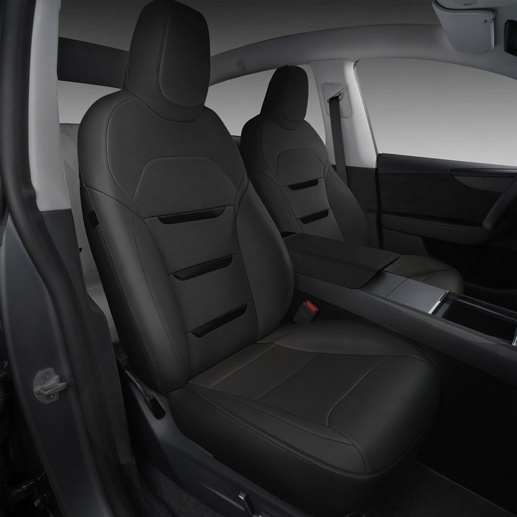 TESERY Cotton-Linen Seat Covers for Tesla Model 3