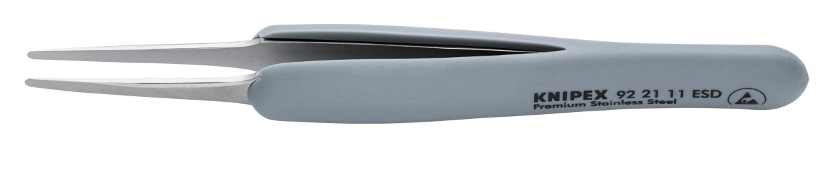 Knipex Stainless Steel Blunt End Tips Precision Tweezers ESD 4