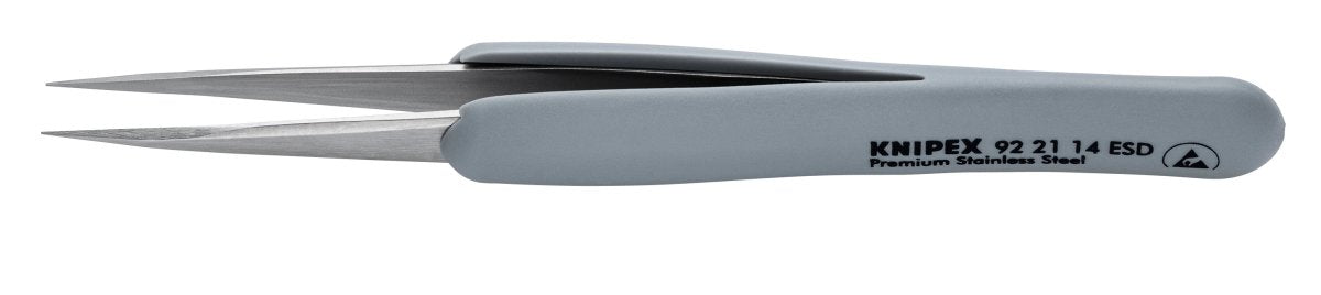 Knipex Stainless Steel Pointed Tips Precision Tweezers ESD 4