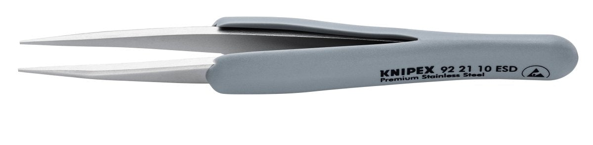 Knipex Stainless Steel Pointed Tips Precision Tweezers ESD 5 1/4