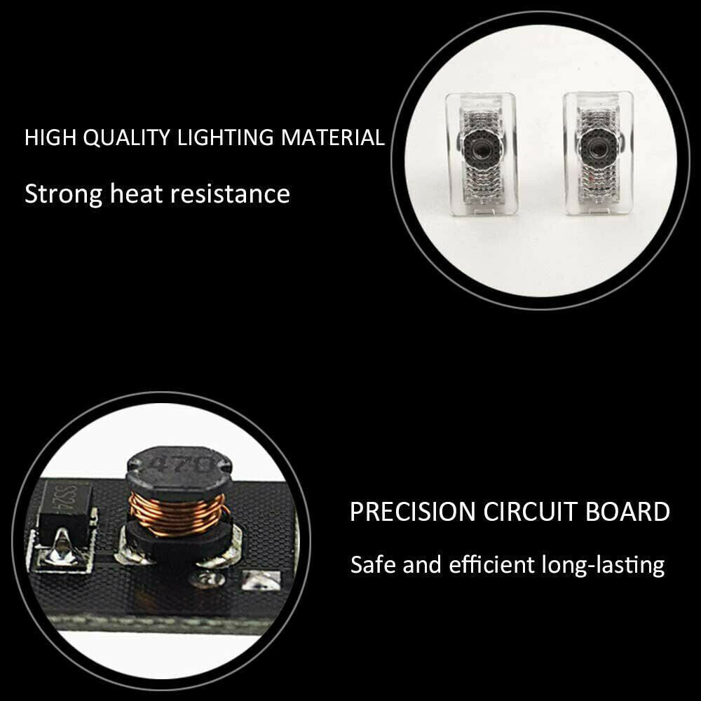 LED Logo Tesla Puddle Lights for Model 3/Y/S/X | TESERY