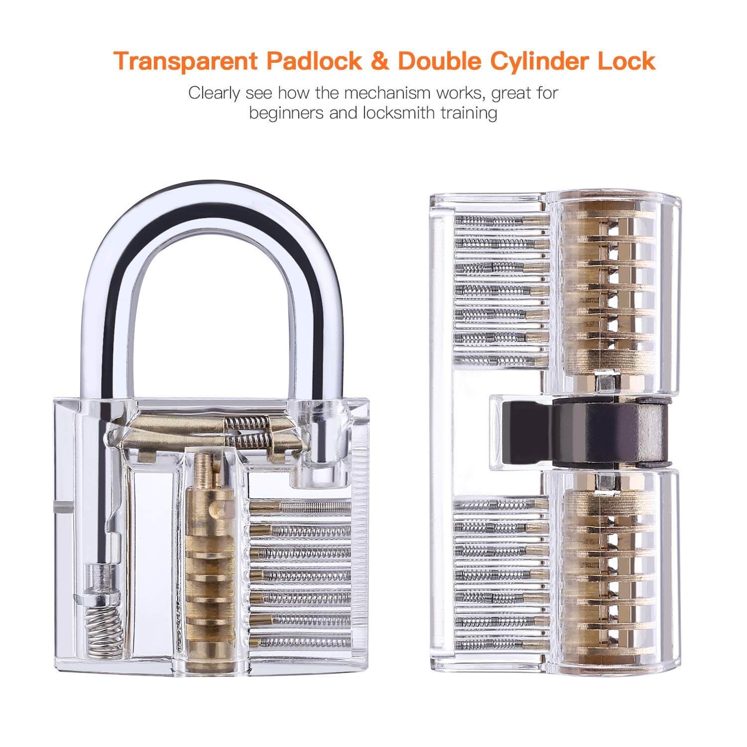 Lock Pick Set - Ideal for Beginners: Lock Picks by LOKKO, Practice Locks, Covert Kit + How-to Guide