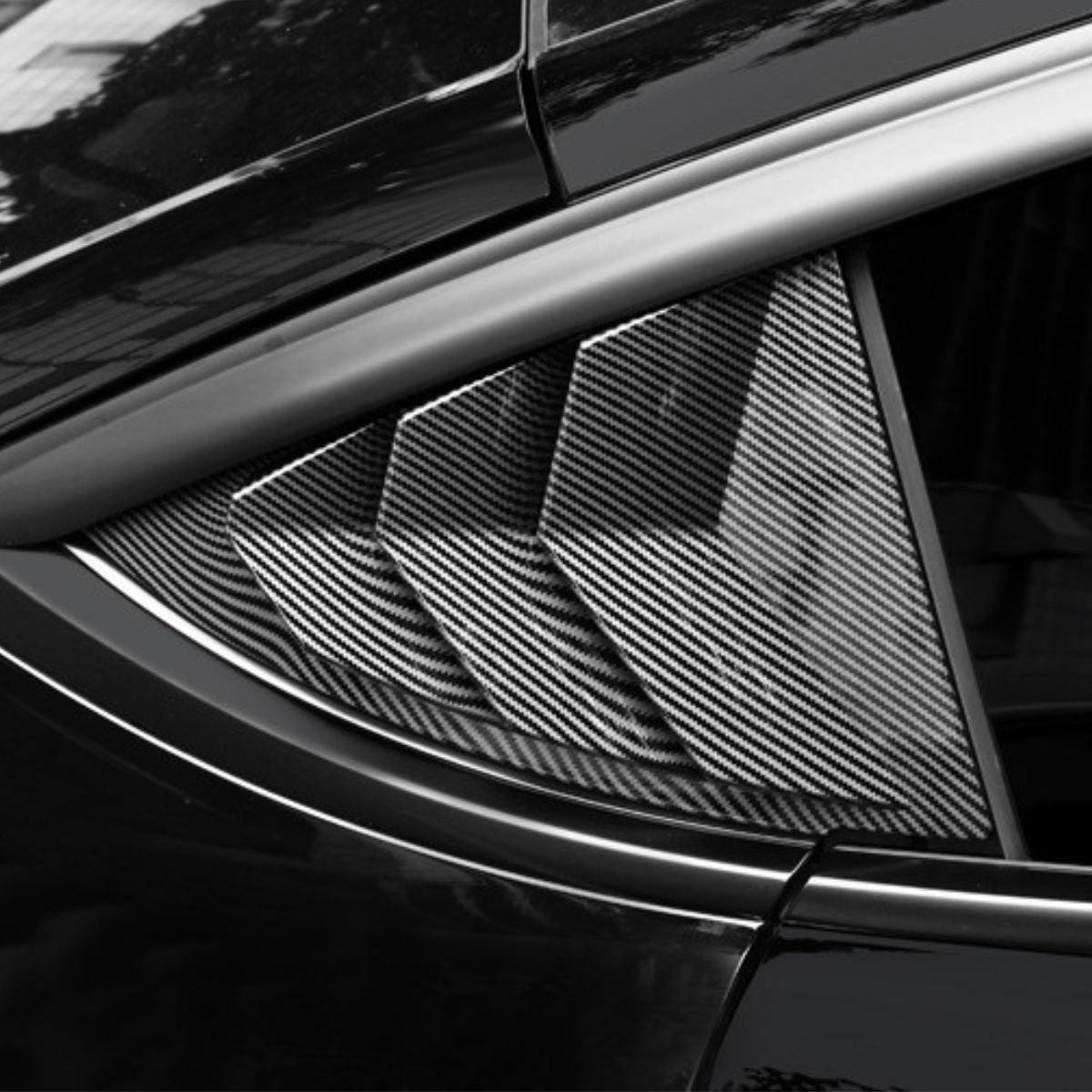 TESERY Side Window Vent Cover for Model Y | 3 Finishes | 2-Pack