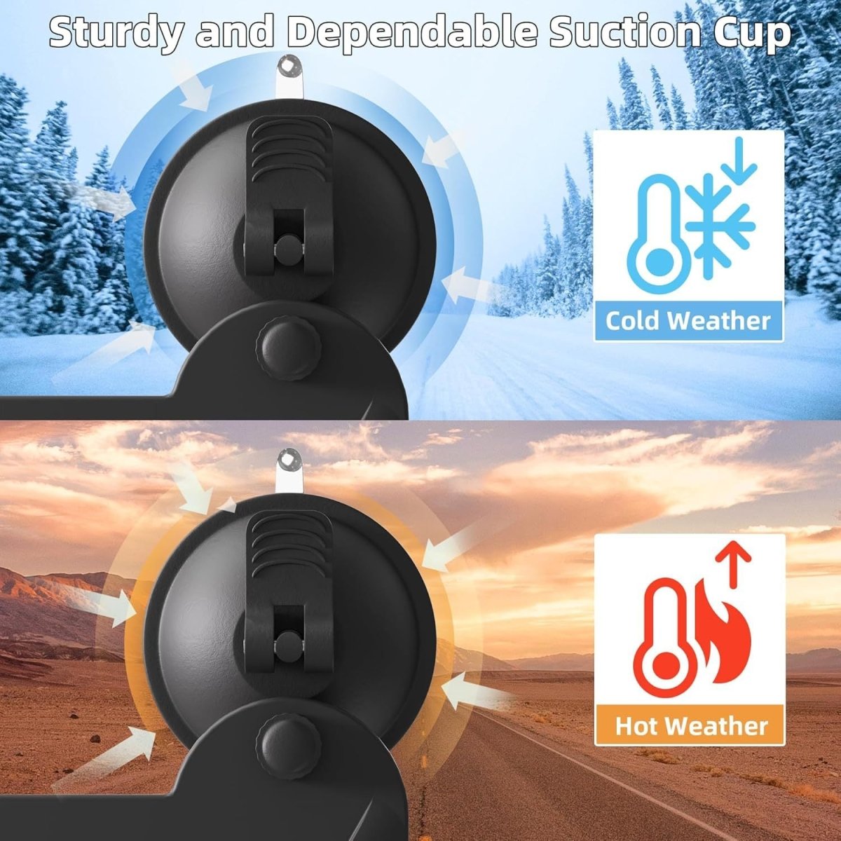 Starlink Suction Cup Mount | Non-Permanent Car Roof & RV Mount | Silicone Protected
