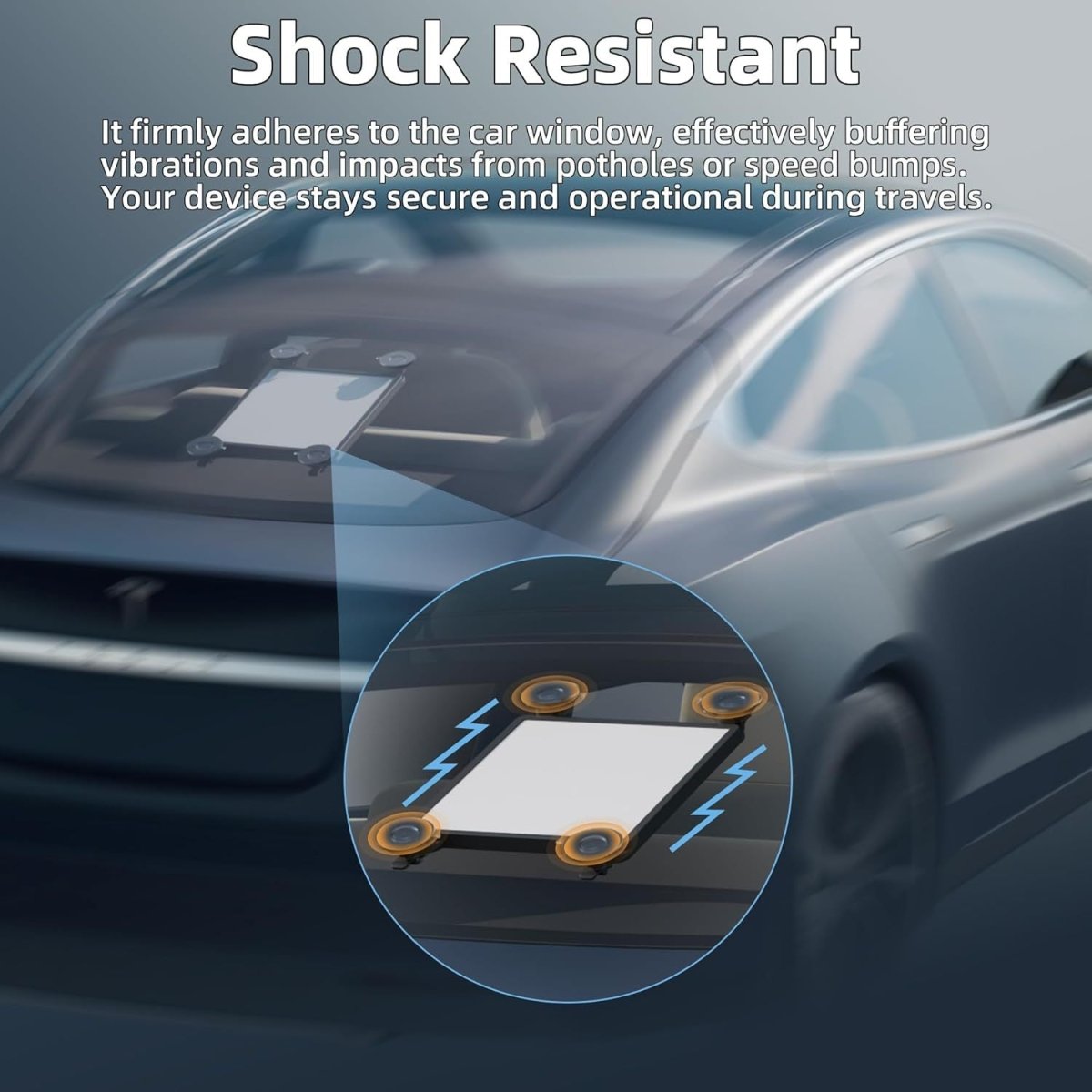 Starlink Suction Cup Mount | Non-Permanent Car Roof & RV Mount | Silicone Protected