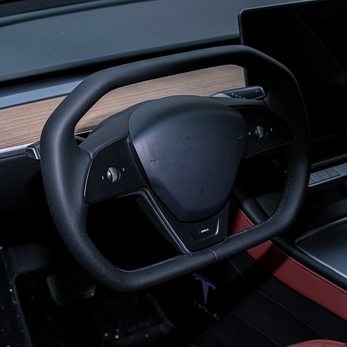 TESERY Cyber Steering Wheel for Tesla Model 3 / Y【Cybertruck Style】