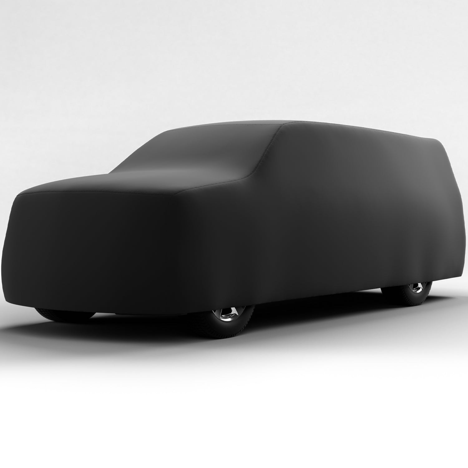 Black Satin BL - Black Car Cover for Ford F-250 2004 Regular Cab Pickup 8.0 Feet Bed with Camper Shell