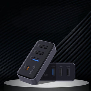 Glove Box USB Hub for Model 3/Y 2021.11+ | Dedicated Dashcam Port | Type-C | Compact