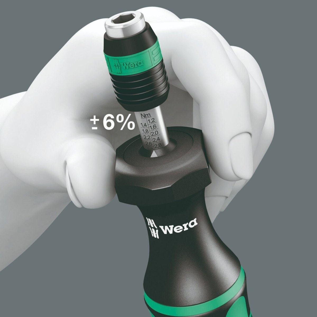 Wera 7440 Adjustable Torque Screwdriver 0.3 - 1.2 Nm 1/4