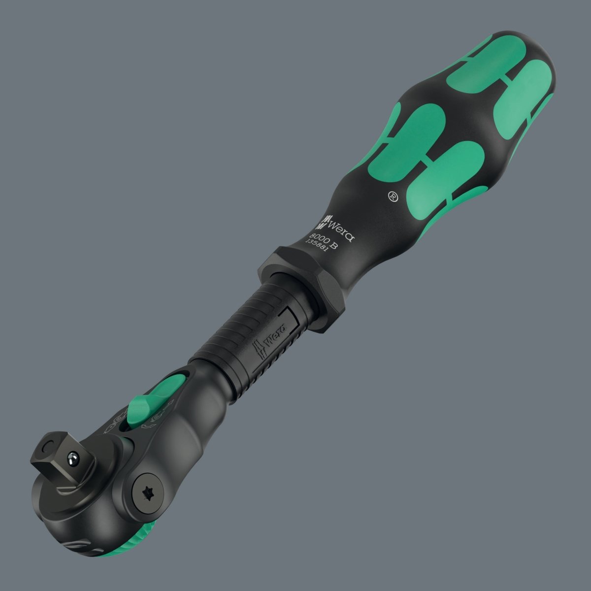 Wera 8000 B Black Edition Zyklop Speed Ratchet Wrench 3/8