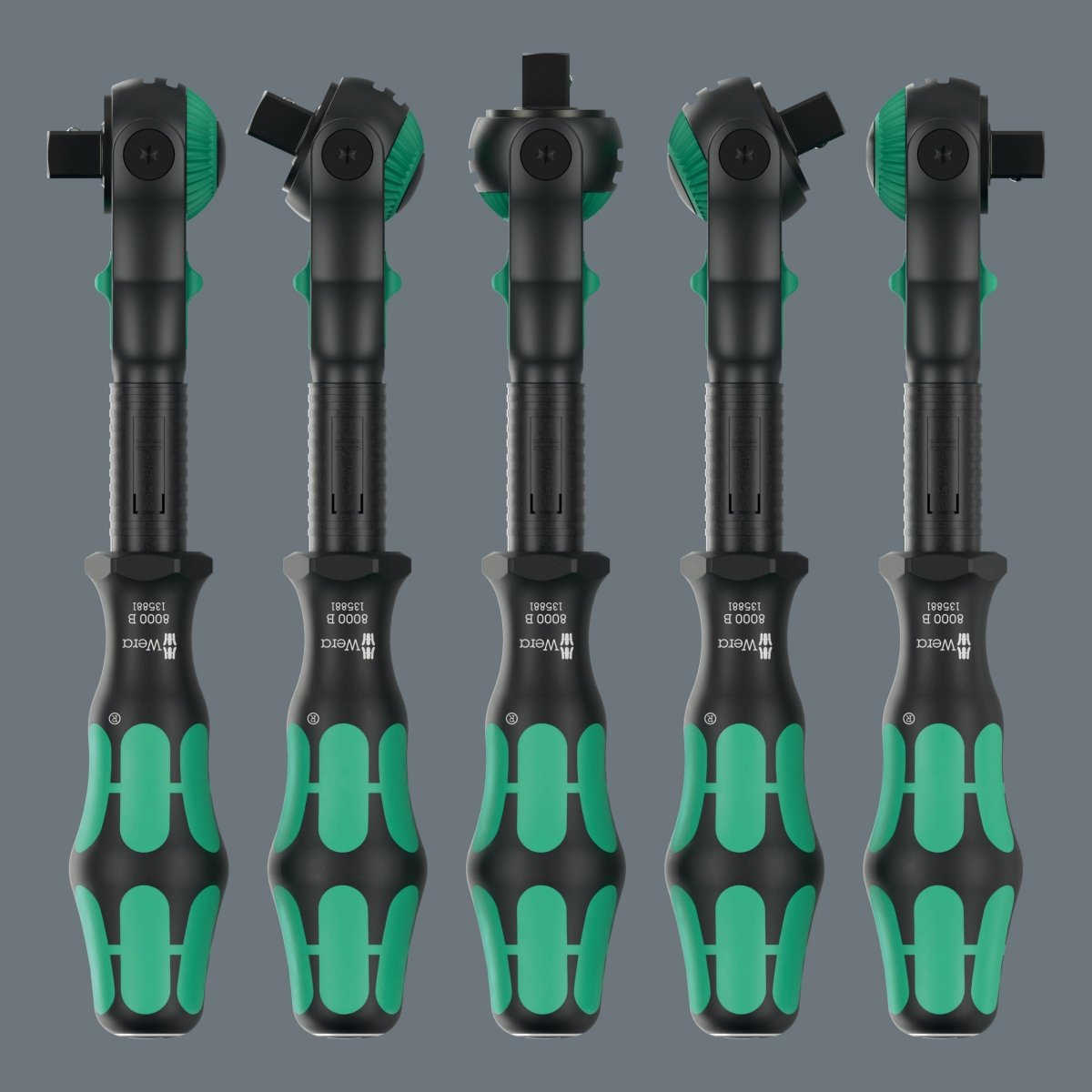 Wera 8000 B Black Edition Zyklop Speed Ratchet Wrench 3/8