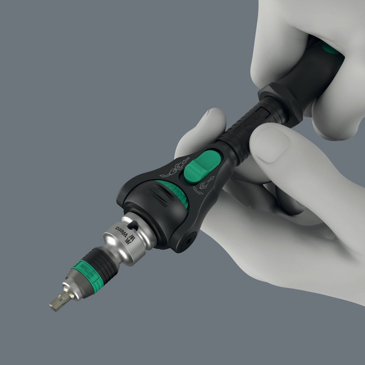 Wera 8000 B Black Edition Zyklop Speed Ratchet Wrench 3/8