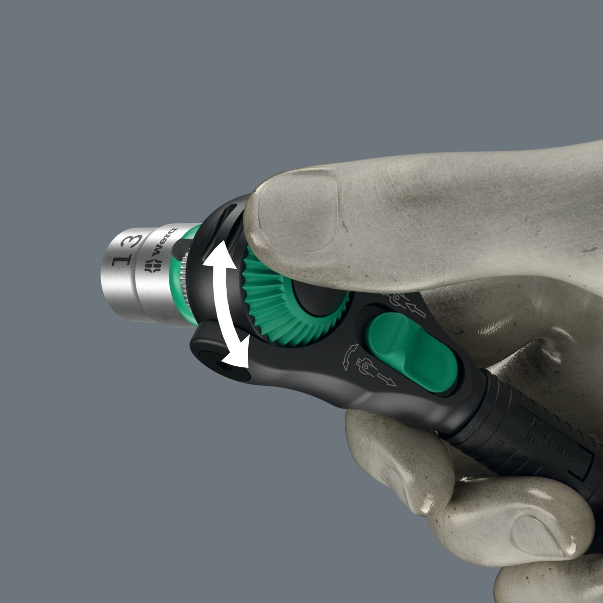 Wera 8000 C Black Edition Zyklop Speed Ratchet Wrench 1/2