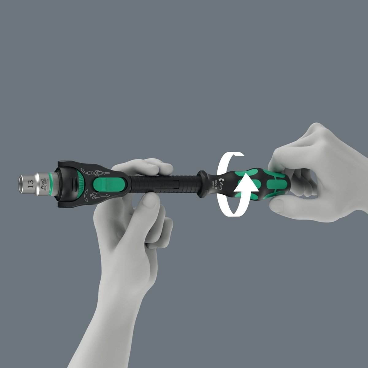 Wera 8000 C Black Edition Zyklop Speed Ratchet Wrench 1/2