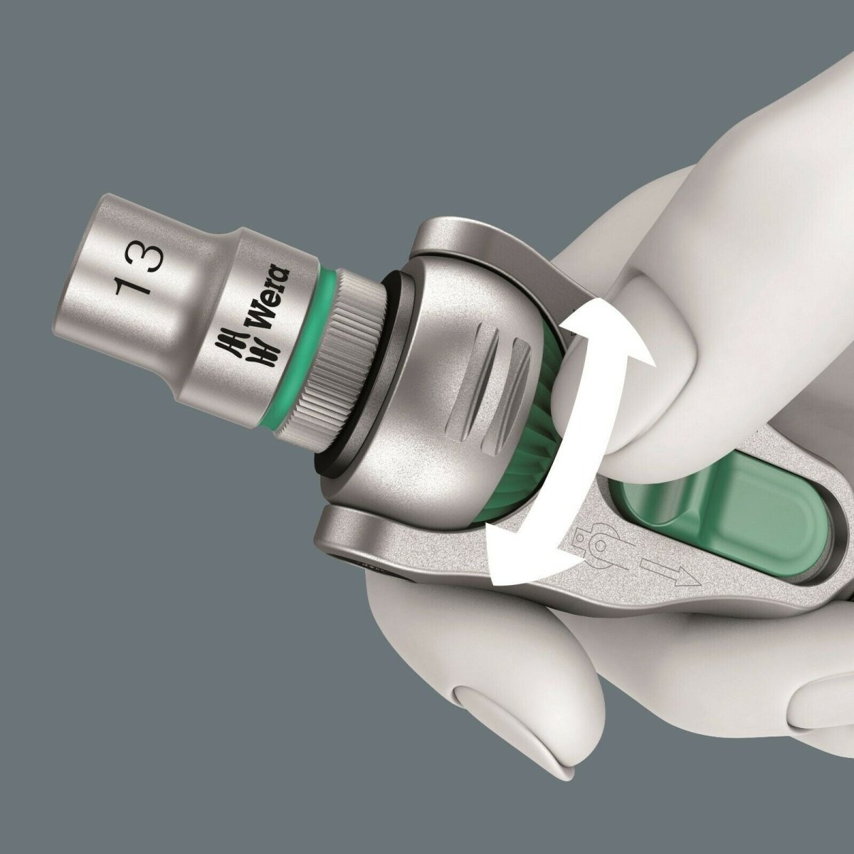Wera 8000 C SB Zyklop Speed Ratchet Socket Wrench 1/2