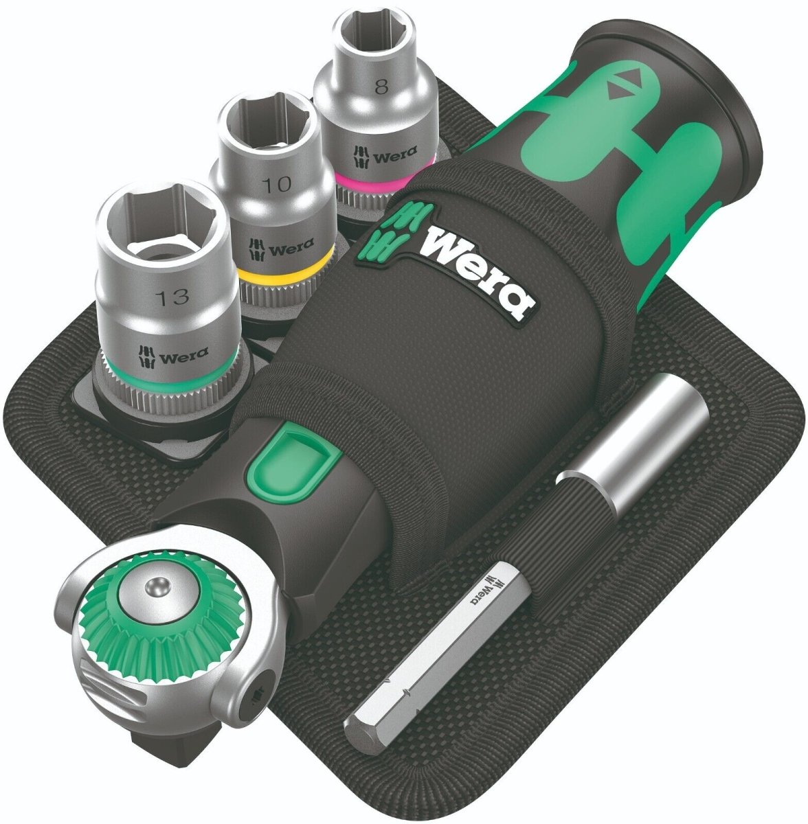 Wera 8009 Zyklop Pocket Set 2 Socket Wrench Set 3/8