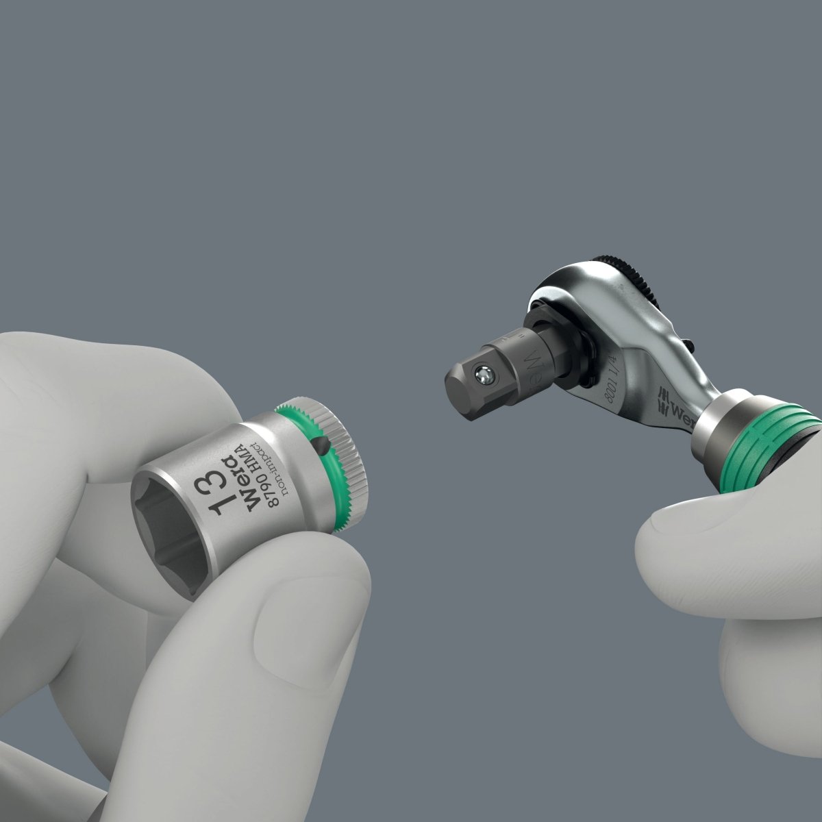 Wera 8011 Zyklop Mini 4 Socket Wrench 1/4